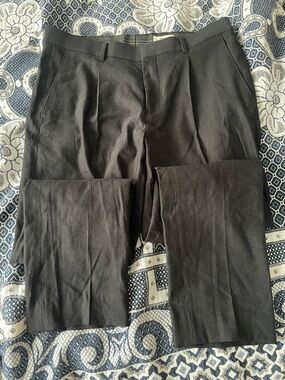 RW&CO linen blend black dress pants